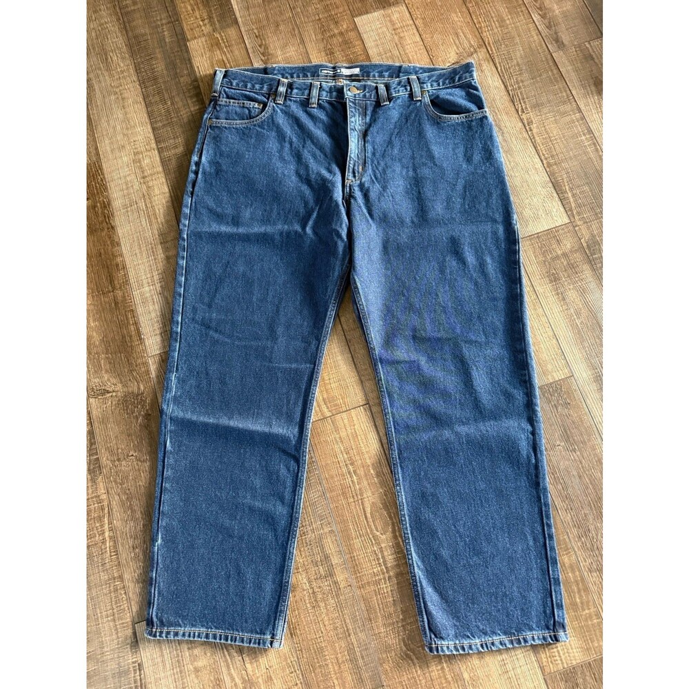 Men's Carhartt Relaxed Fit 5 Pocket Jeans Sz. 44 x 32 NWT Dark Blue